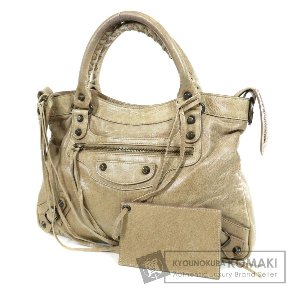 Balenciaga The Town Shoulder Bag Leather